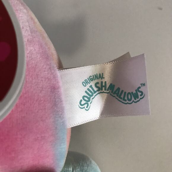 Squishmallow Plush Toy 5" Tie dye Opal Octopus rainbow squishy squid Valentines - Picture 4 of 4